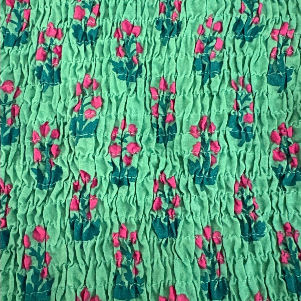 Printfresh NWT High Priority Smocked Blouse Size … - image 5